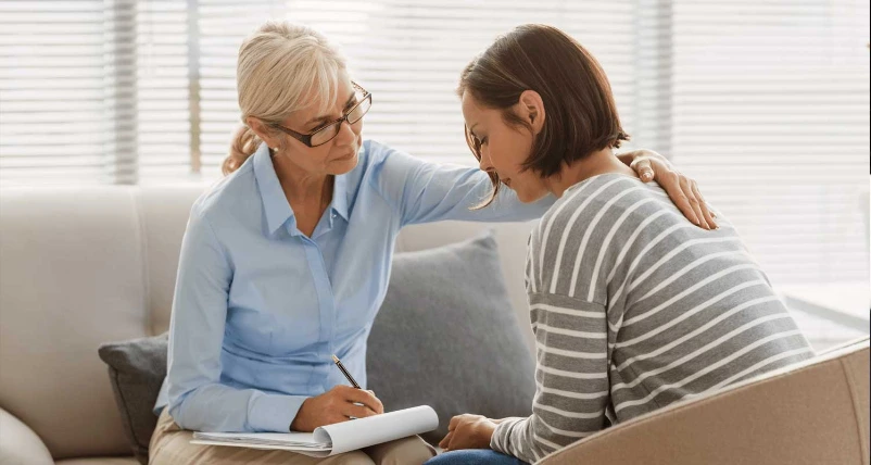 Compassionate therapy counseling session at Harmony Health and Psychiatry